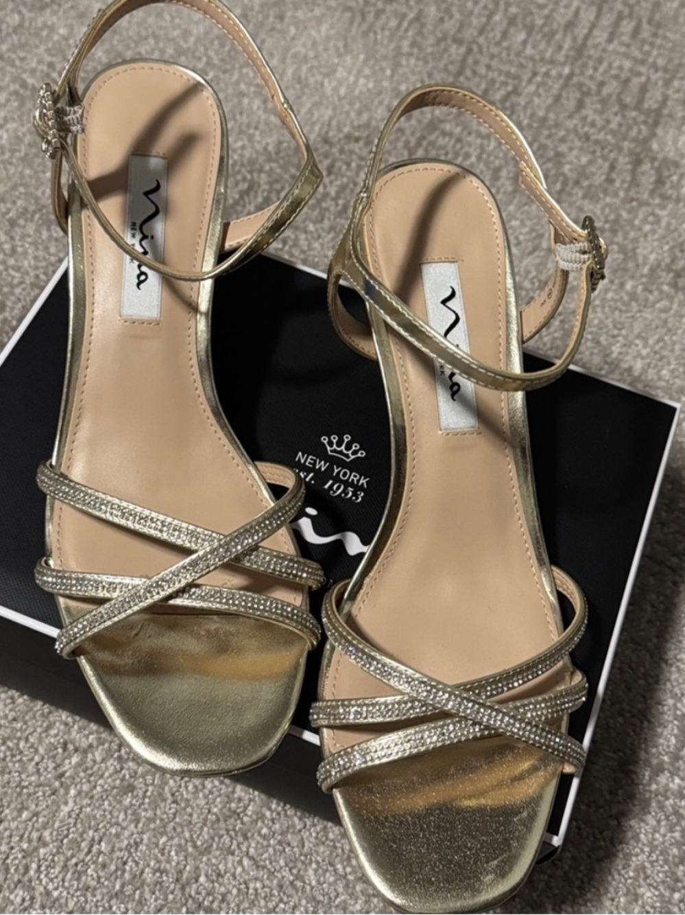 Nina Metallic Gold BOBBY Sandals